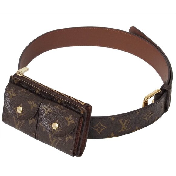 LOUIS VUITTON Brown Monogram Pouch - Picture 1 of 12